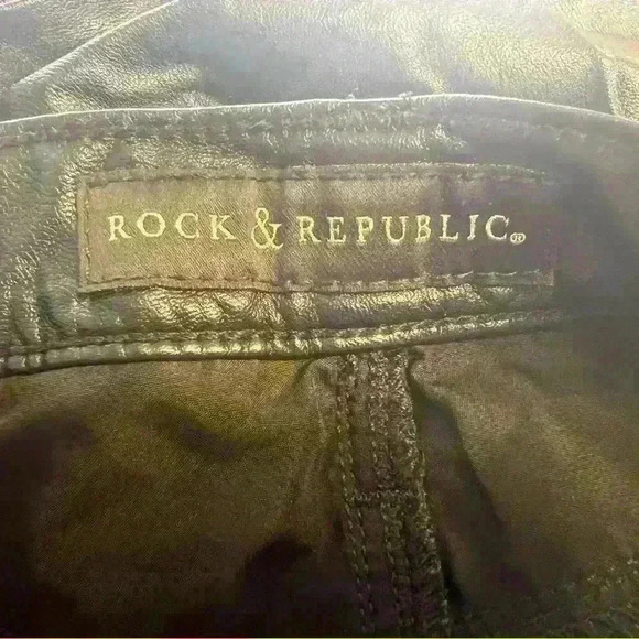 Rock & Republic Faux Leather Pants Women - Picture 3 of 4